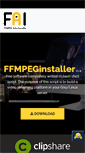 Mobile Screenshot of ffmpeginstaller.com